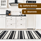 1 Tapete Cozinha Passadeira Antiderrapant 66x200 Oa Dt Rg Gf