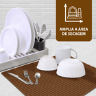 1 Tapete Escorredor De Louça Pia Pvc Antimofo 43x33cm M3
