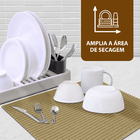 1 Tapete Escorredor De Louça Pia Pvc Antimofo 43x33cm M4