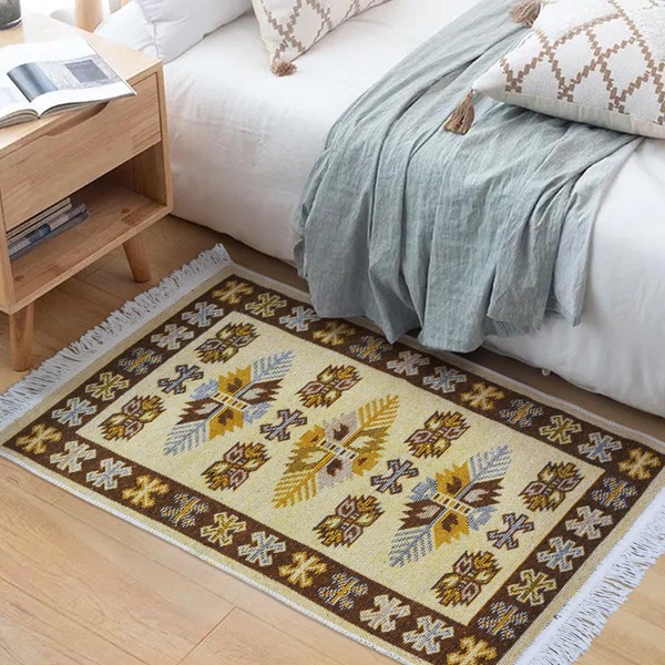 1 Tapete Kilim Algodão Luxo Grande Dupla Face Kbg2 60x90