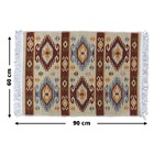 1 Tapete Kilim Algodão Luxo Grande Dupla Face Kvm4 60x90