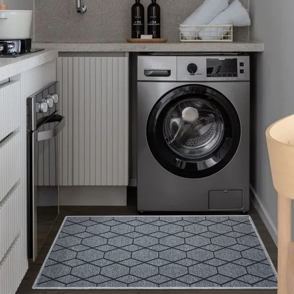 1 Tapete Lavanderia Antiderrapante 50x80 Js Fu Hex M52 - Graf