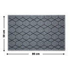 1 Tapete Lavanderia Antiderrapante 50x80 Js Fu Hex M52 - Graf