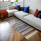 1 Tapete Passadeira Kilim Original India Algodão 60x180 Vr -