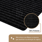 1 Tapete Porta Capacho Antiderrapante Emborrachado Pt 40x60