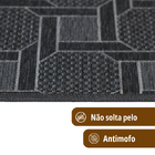 1 Tapete Porta Capacho Antiderrapante Js Fu 50x80 Vr - Chumbo