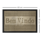 1 Tapete Porta Capacho Bem Vindo Lux Antiderrapante Bg 40x60