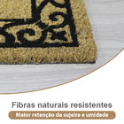 1 Tapete Porta Capacho Fibra Coco Antiderrapante 33x60 E13