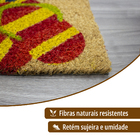 1 Tapete Porta Capacho Fibra Coco Antiderrapante 33x60 E4