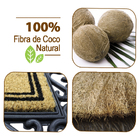 1 Tapete Porta Capacho Fibra Coco Antiderrapante 45x75 Imppt