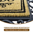 1 Tapete Porta Capacho Fibra Coco Antiderrapante 45x75 Imppt