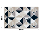 1 Tapete Porta Capacho Grande Antiderrapante Js Rm70mr 50x80