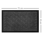 1 Tapete Porta Capacho Grego Luxo Antiderrapante Gf 45x75