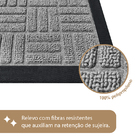 1 Tapete Porta Capacho Naska Antiderrapante Grande Cz 60x90