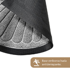 1 Tapete Porta Capacho Naska Meia Lua Antiderrapante 40x60cz