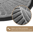 1 Tapete Porta Capacho Naska Meia Lua Antiderrapante 40x60cz