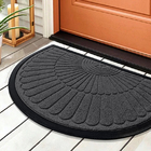 1 Tapete Porta Capacho Naska Meia Lua Antiderrapante 40x60gf