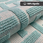 1 Tapete Quarto Beira Cama 100% Algodão Ed Nat 50 X 120 M06 -