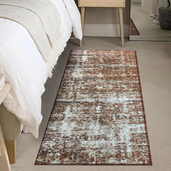 1 Tapete Quarto Beira Cama Antiderrapante 66x120 Js Bah M13 -