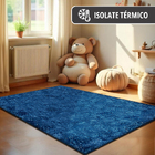 1 Tapete Quarto Infantil Peludo Beira Cama 100x150 Oa Cl Vr -