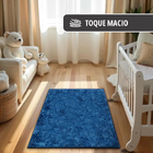 1 Tapete Quarto Infantil Peludo Beira Cama 100x150 Oa Cl Vr -
