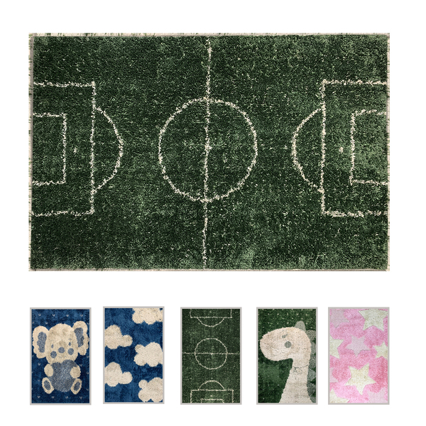 1 Tapete Quarto Infantil Peludo Beira Cama 100x150 Oa Jk Vr -