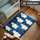 1 Tapete Quarto Infantil Peludo Beira Cama 100x150 Oa Jk Vr -