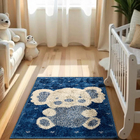 1 Tapete Quarto Infantil Peludo Beira Cama 100x150 Oa Jk Vr -
