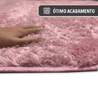 1 Tapete Quarto Infantil Peludo Redondo 1,50m Oa Cl Vr - Rosa