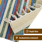 1 Tapete Quarto Kilim Original Algodão Beira Cama 60x180 Vr -