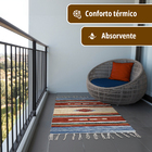 1 Tapete Quarto Kilim Original Algodão Beira Cama 60x90 M04 -