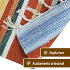 1 Tapete Quarto Kilim Original Algodão Beira Cama 60x90 M04 -