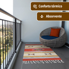 1 Tapete Quarto Kilim Original Algodão Beira Cama 60x90 M07 -