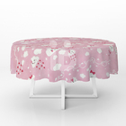 1 Toalha Mesa Festa Tnt Nuvem Céu Ro Chuva Coração Redonda