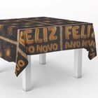 1 Toalha Mesa Tnt Festa Feliz Ano Novo Fogos 140x500