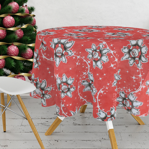 1 Toalha Mesa Tnt Festa Feliz Natal Papai Noel Redonda