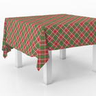 1 Toalha Mesa Tnt Festa Feliz Natal Xadrez Natalino 140x200