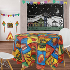 1 Toalha Mesa Tnt Festa Junina Caipira Bandeirinha Redonda