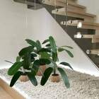 1 Unidade De Árvore Heliconia Verde Artificial Ideal Para Dec