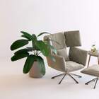 1 Unidade De Árvore Heliconia Verde Artificial Ideal Para Dec