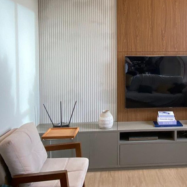 1 Unidade Revestimento De Parede Placa Alto Relevo 3d Ripado