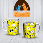 1 Xícara 325ml Café Animais Bichos Caneca + Caixa Presente