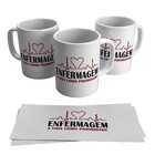 1 Xícara Caneca Enfermagem Café Cerâmina + Caixa Presente