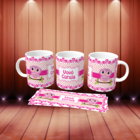 1 Xícara Chá Café Vovó Avó Coruja 325ml + Caixa Presente Top