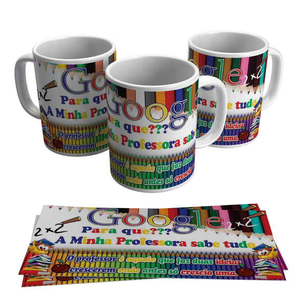 1 Xícara Para Professor Melhor Que Google Caneca Com Caixa