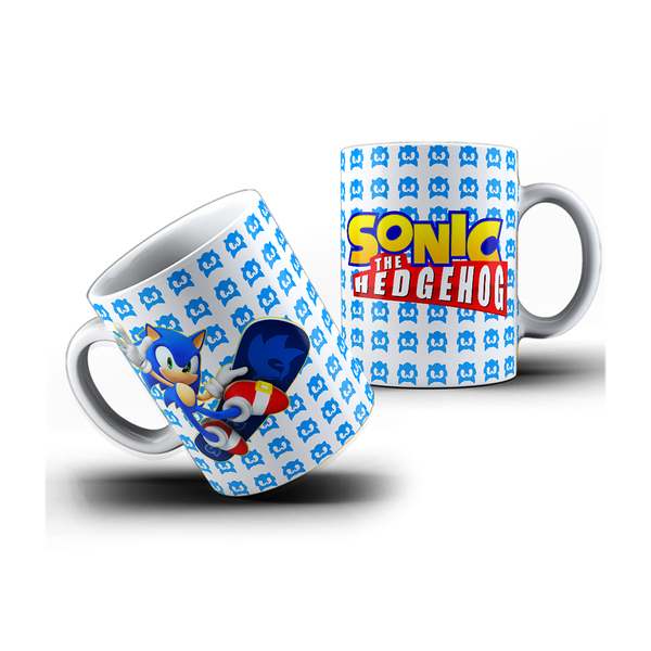 1 Xícara Personalizada Jogo Sonic Kids Infantil Presente