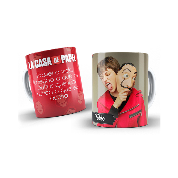 1 Xícara Série La Casa De Papel Tokyo Frases Pronta Entrega