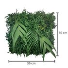 1m2 Muro Inglês Jardim Vertical Folhagem Variada Desidratada