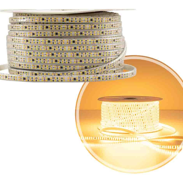 1m de Fita Led Hiper Brilho 127v 18w/m 3000k 2835 Pro 1493 Ga
