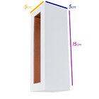 1x Arandela Led Efeito Decorativa Parede Teto 5w 15cm Branca